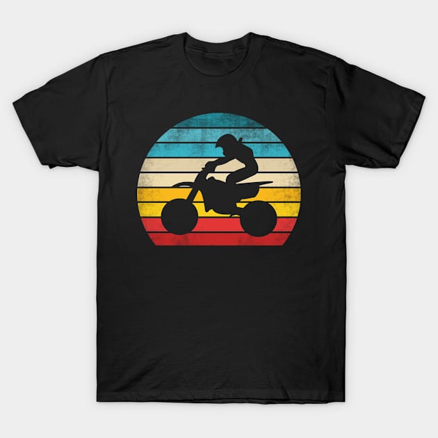 Retro Motocross Dirtbike Motorcycle T-Shirt by funkyteesfunny